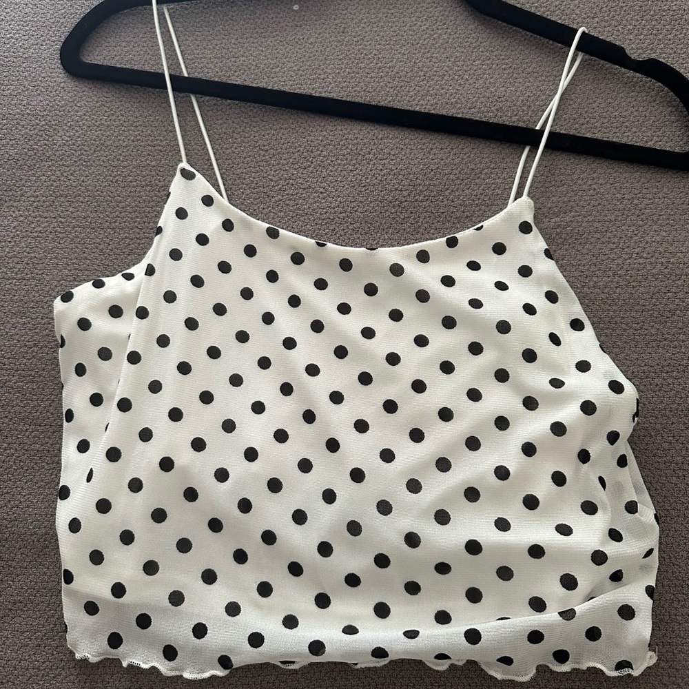 Pokadot Crop Top